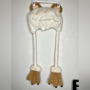 Teddy Bear Brown and Ivory Women's Winter Hat